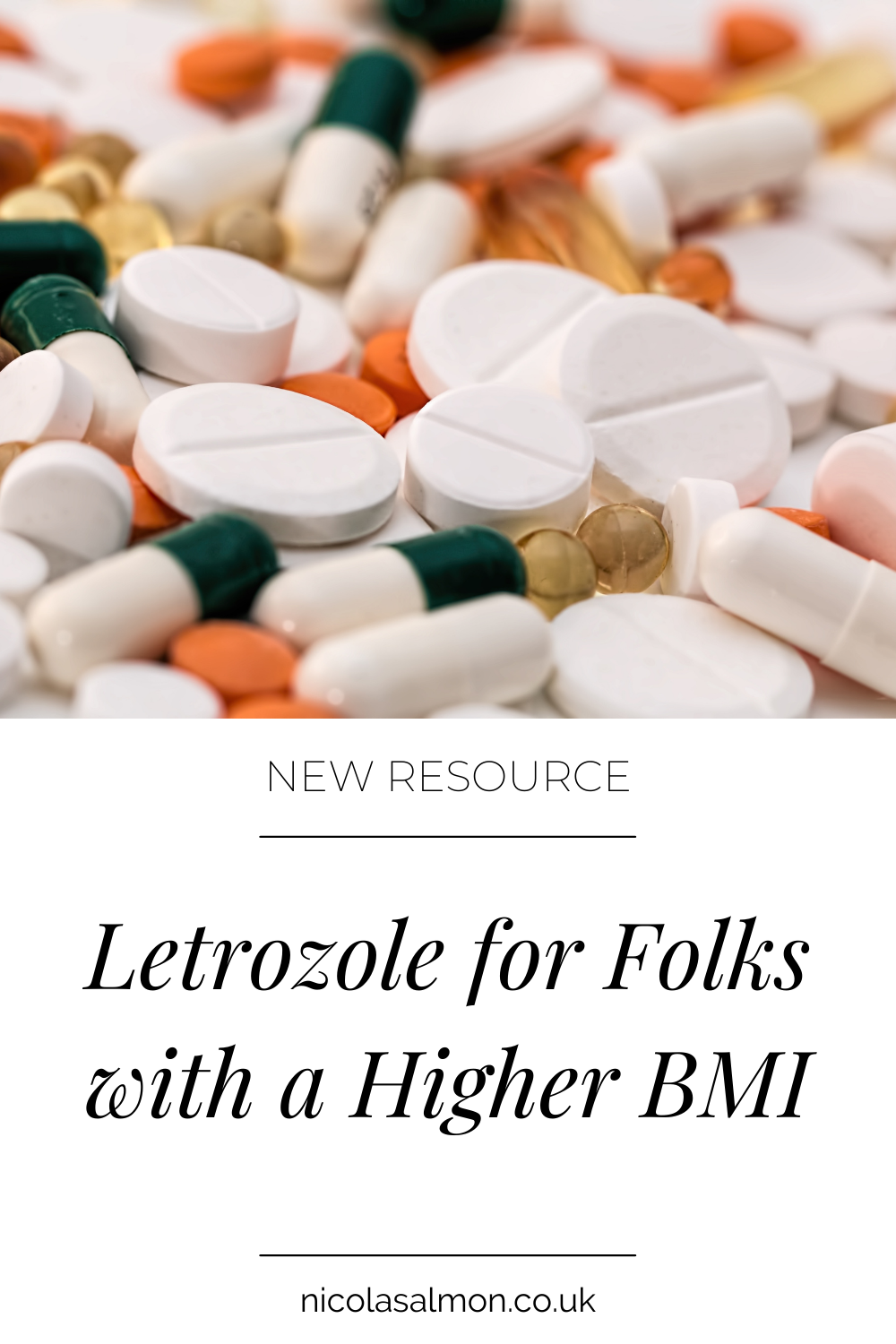 Image of medication with title Letrozole for Folks with Higher BMI